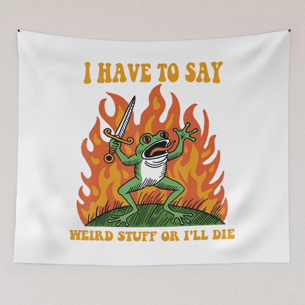 Item preview, I Have To Say Weird Stuff Or I Will Die Retro designed and sold by JuliusaMenzelo.