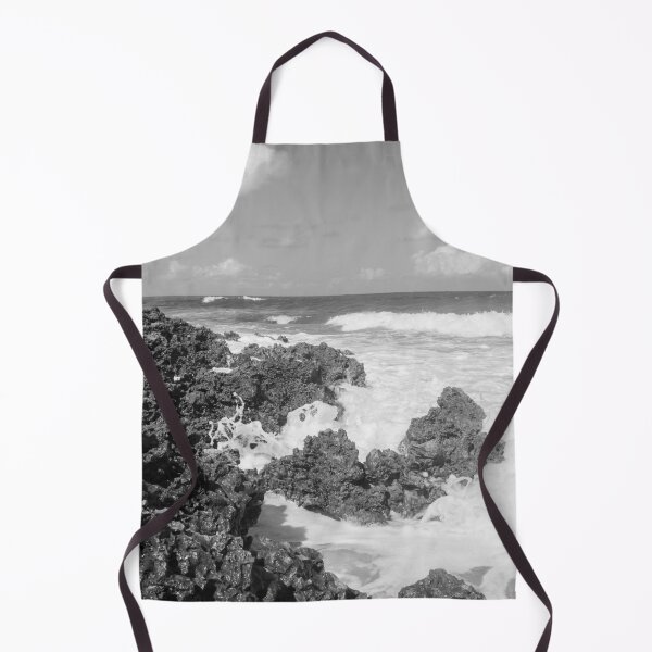 Item preview, turbulent waves crashing against the rocks on the beach designed and sold by felipequeiroz.
