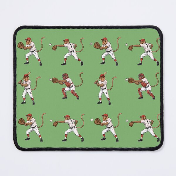 Item preview, Proboscis Power: Baseball Monkey Player Collection - Pitcher, Catcher, Batter & Fielder Art designed and sold by Wild-way Art.