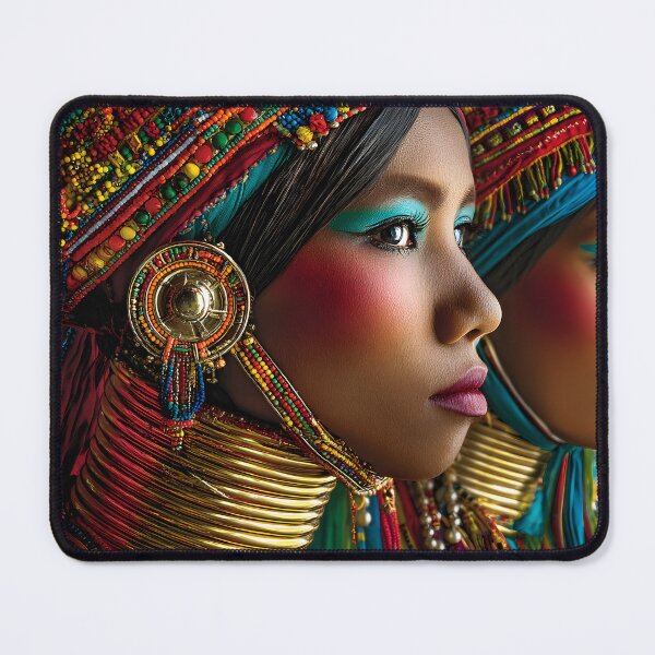 Item preview, Stunning Cultural Portrait With Vivid Accessories designed and sold by Artessie.