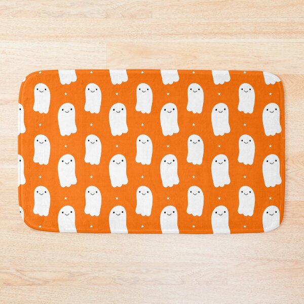 Item preview, Halloween cute smiling happy white ghosts with stars designed and sold by Nicola-Rowe.