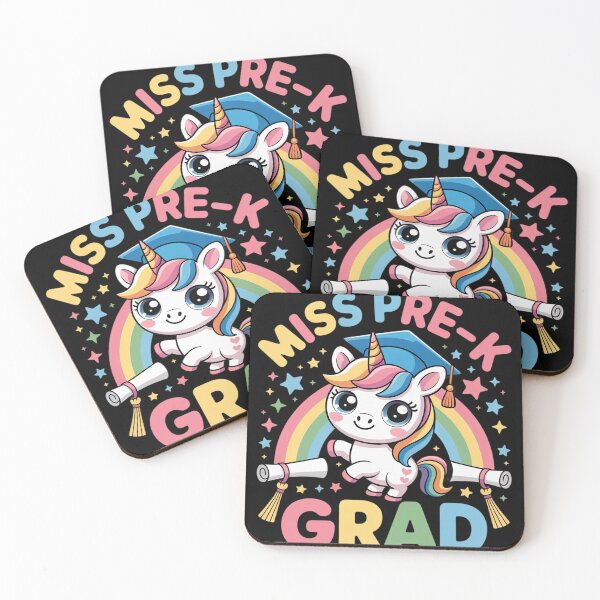Item preview, Kids Miss Pre-K Grad Graduation Cute Unicorn Rainbow Girls designed and sold by GGrizeldaRivas.