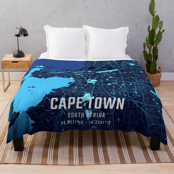 Item preview, Cape Town Midnight City Map designed and sold by HomeLivingCo.