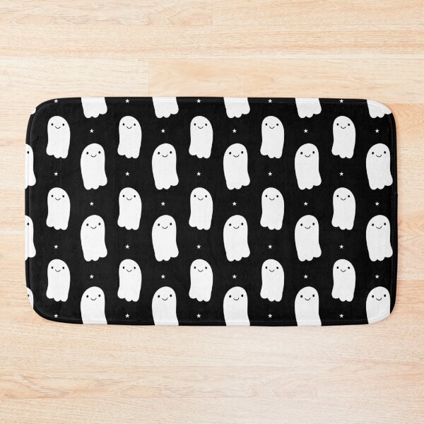 Item preview, Halloween cute smiling happy white ghosts with stars designed and sold by Nicola-Rowe.