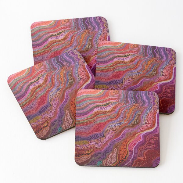 Item preview, Aboriginal Inspired Dot Art - Lava and Magma Flows designed and sold by GrinGalore.
