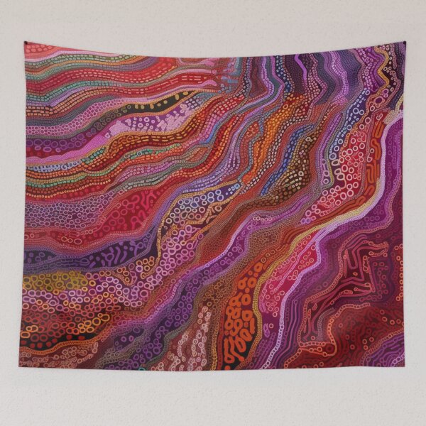 Item preview, Aboriginal Inspired Dot Art - Lava and Magma Flows designed and sold by GrinGalore.