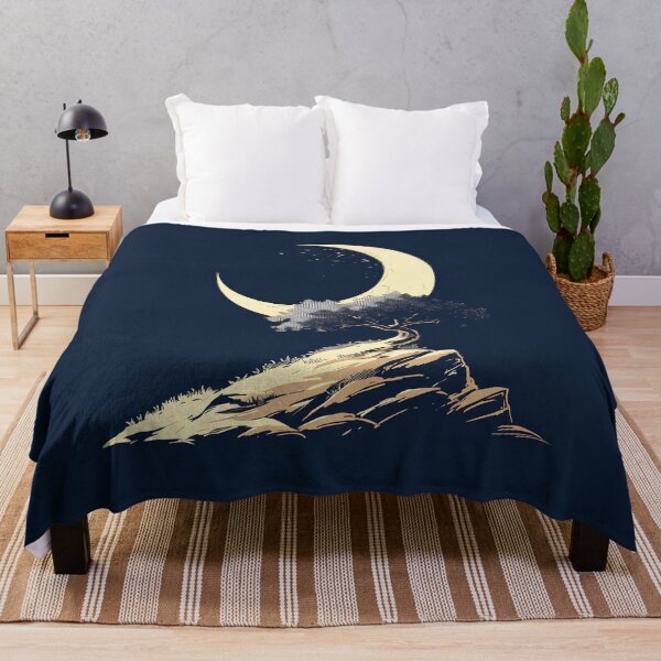 Item preview, Minimal Crescent Moon and Lone Tree Silhouette – Elegant Modern Vector Design designed and sold by Windy-market.
