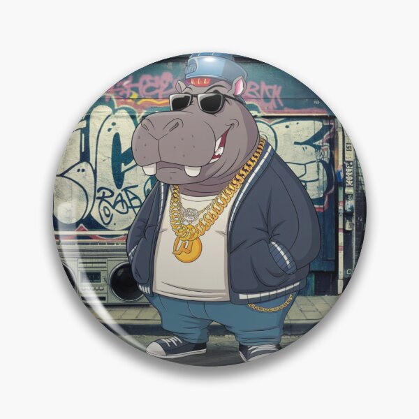 Item preview, Rap Star Hippo designed and sold by NeatThingLover.