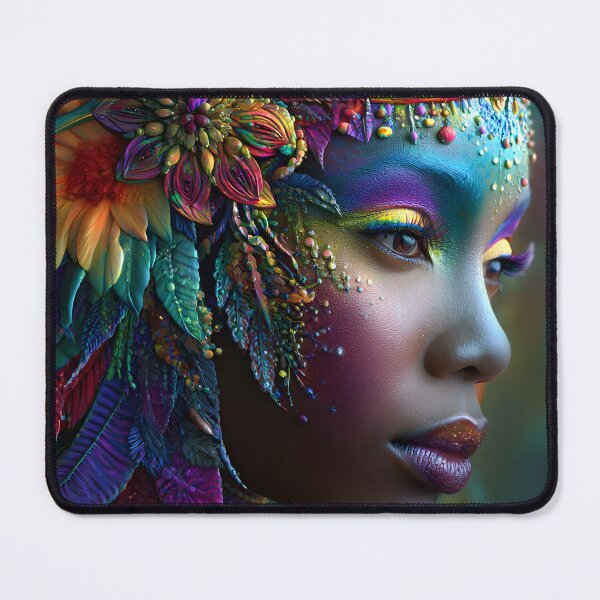 Item preview, Vibrant Woman Embellished with Nature's Beauty designed and sold by Artessie.