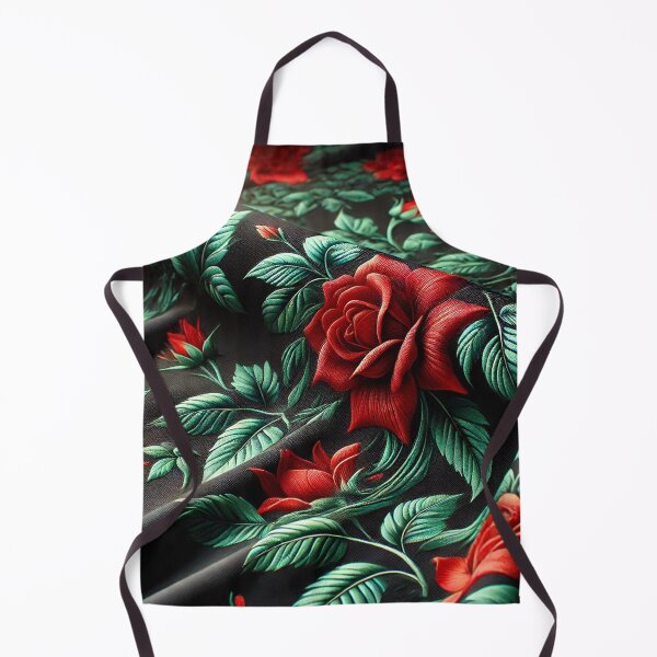Item preview, Scarlet Roses on Black Satin – Nocturnal Floral Elegance designed and sold by Tommandjerry.