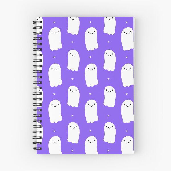 Item preview, Halloween cute smiling happy white ghosts with stars designed and sold by Nicola-Rowe.
