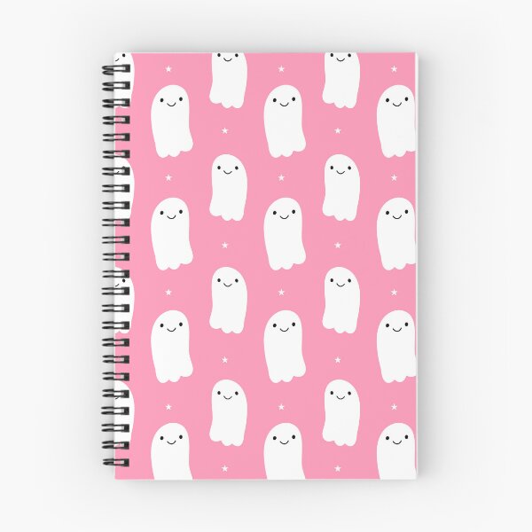 Item preview, Halloween cute smiling happy white ghosts with stars designed and sold by Nicola-Rowe.