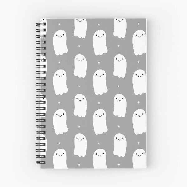 Item preview, Halloween cute smiling happy white ghosts with stars designed and sold by Nicola-Rowe.