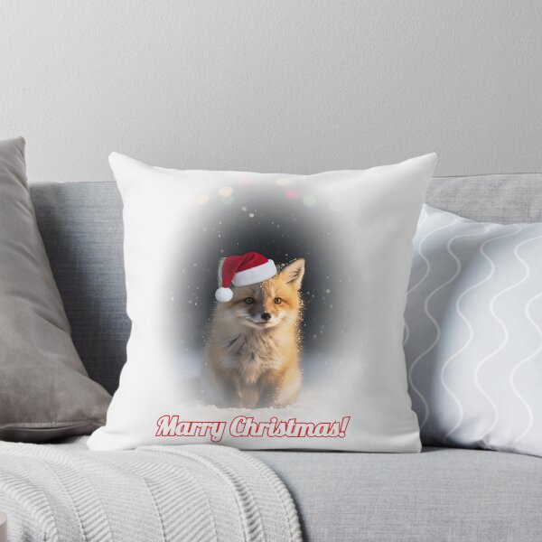 Item preview, Adorable Baby Fox Christmas Joy - Festive Winter Wildlife Art designed and sold by WitWarp.