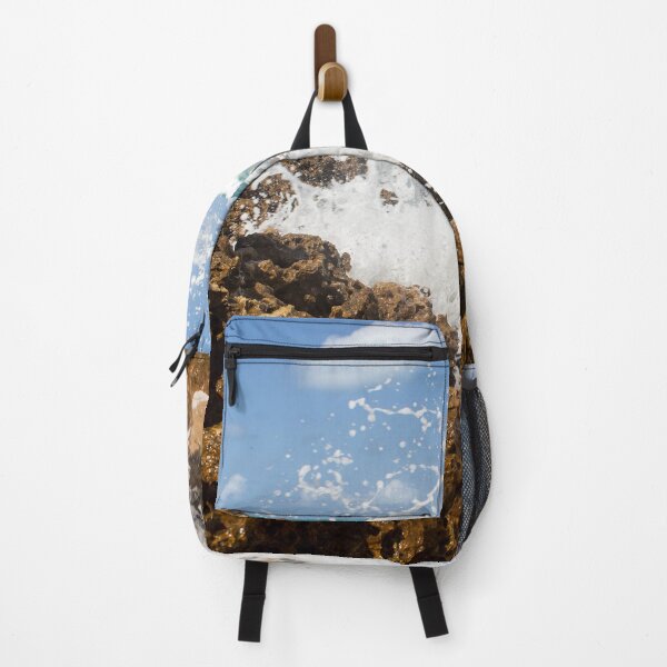 Item preview, turbulent waves crashing against the rocks on the beach 3 designed and sold by felipequeiroz.
