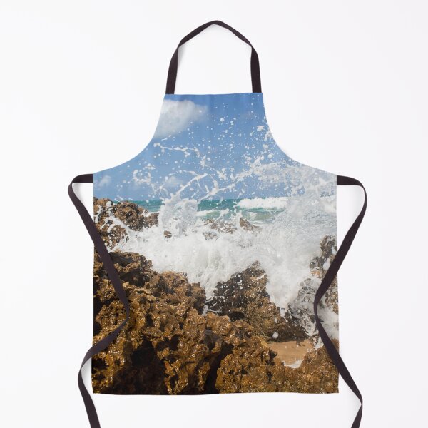 Item preview, turbulent waves crashing against the rocks on the beach 3 designed and sold by felipequeiroz.