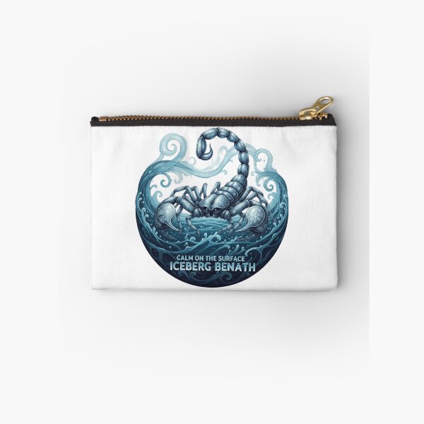 Item preview, Scorpio Zodiac Sign Art - Iceberg Beneath: Calm on the Surface designed and sold by VandalMuse.