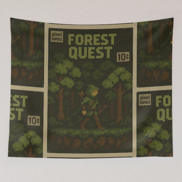 Item preview, Retro Fantasy: Forest Quest designed and sold by bapupa.