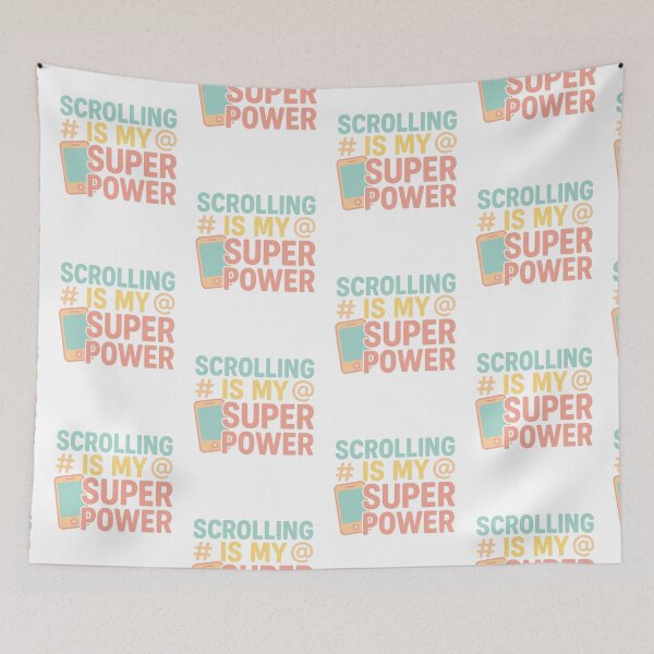 Artikelvorschau, Scrollen ist meine Superkraft – Lustiger Social-Media-Süchtiger entworfen und verkauft von SnappyPNG.