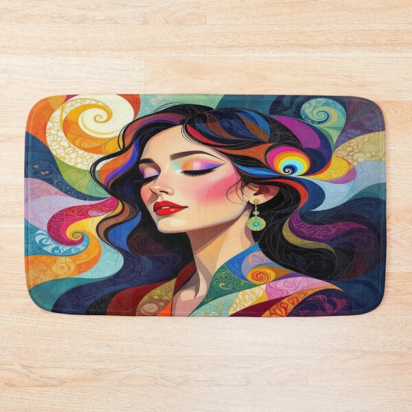 Item preview, Abstract Portrait of a Dreamer – Complicated & Dreamy, where Colors meet Thoughts designed and sold by FotoworldEdel.