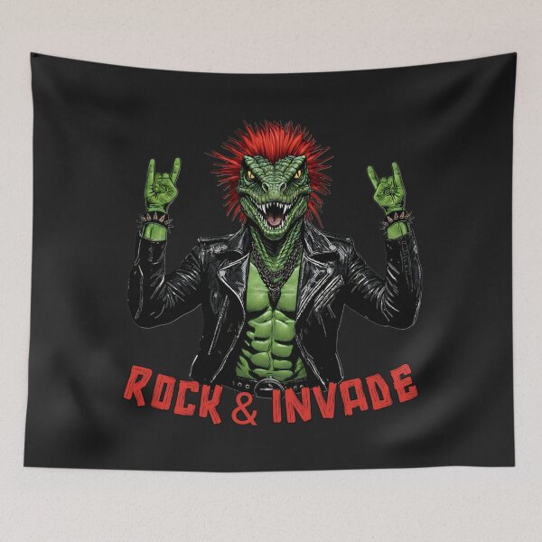 Item preview, Rock & Invade – Punk Reptile designed and sold by SidTastic .