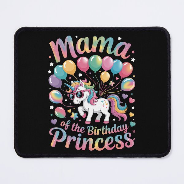 Item preview, Mama of the Birthday Princess Girl Flossing Unicorn Mom designed and sold by GGrizeldaRivas.