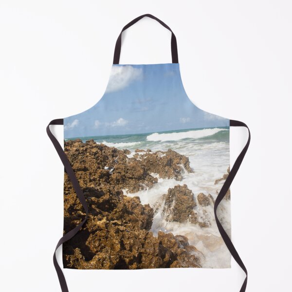Item preview, turbulent waves crashing against the rocks on the beach 4 designed and sold by felipequeiroz.