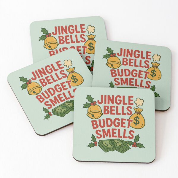 Item preview, Jingle Bells Budget Smells Funny Christmas Gift | Holiday Humor Retro Design designed and sold by MarJul.