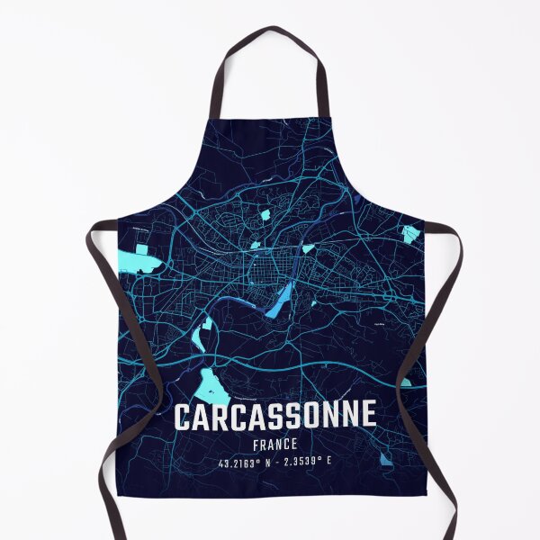 Item preview, Carcassonne Midnight City Map designed and sold by HomeLivingCo.