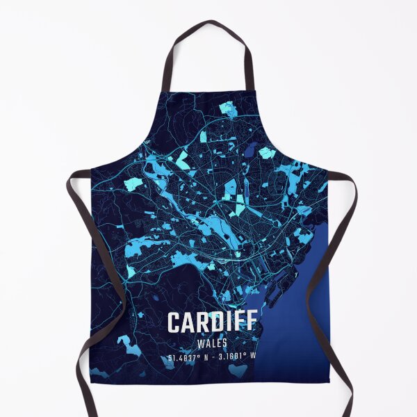 Item preview, Cardiff Midnight City Map designed and sold by HomeLivingCo.
