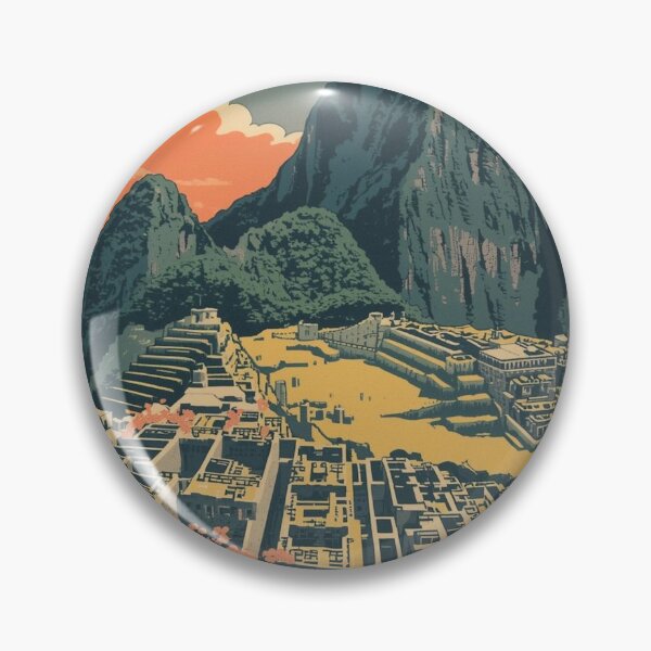 Item preview, Machu Picchu and Mount Fuji – Japanese Ukiyo-e Woodblock Landscape designed and sold by Vandy Fullam.