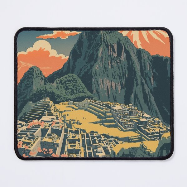 Item preview, Machu Picchu and Mount Fuji – Japanese Ukiyo-e Woodblock Landscape designed and sold by Vandy Fullam.