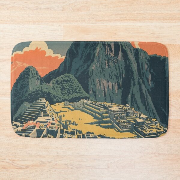 Item preview, Machu Picchu and Mount Fuji – Japanese Ukiyo-e Woodblock Landscape designed and sold by Vandy Fullam.
