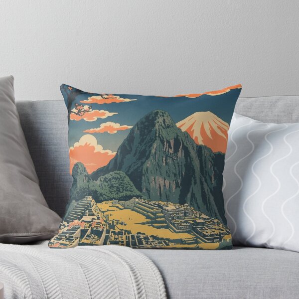 Item preview, Machu Picchu and Mount Fuji – Japanese Ukiyo-e Woodblock Landscape designed and sold by Vandy Fullam.