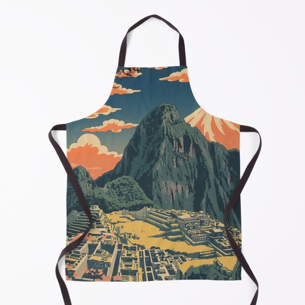 Item preview, Machu Picchu and Mount Fuji – Japanese Ukiyo-e Woodblock Landscape designed and sold by Vandy Fullam.