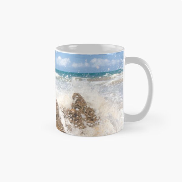 Item preview, turbulent waves crashing against the rocks on the beach 6 designed and sold by felipequeiroz.