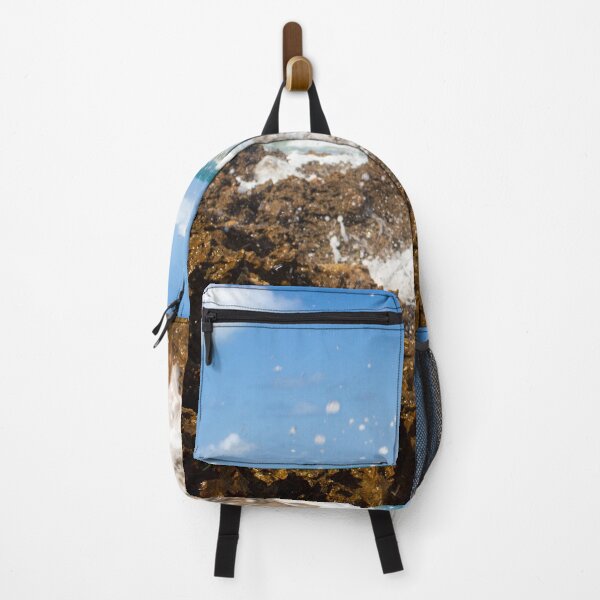 Item preview, turbulent waves crashing against the rocks on the beach 6 designed and sold by felipequeiroz.