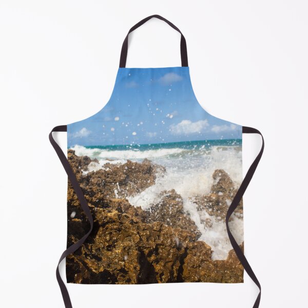 Item preview, turbulent waves crashing against the rocks on the beach 6 designed and sold by felipequeiroz.