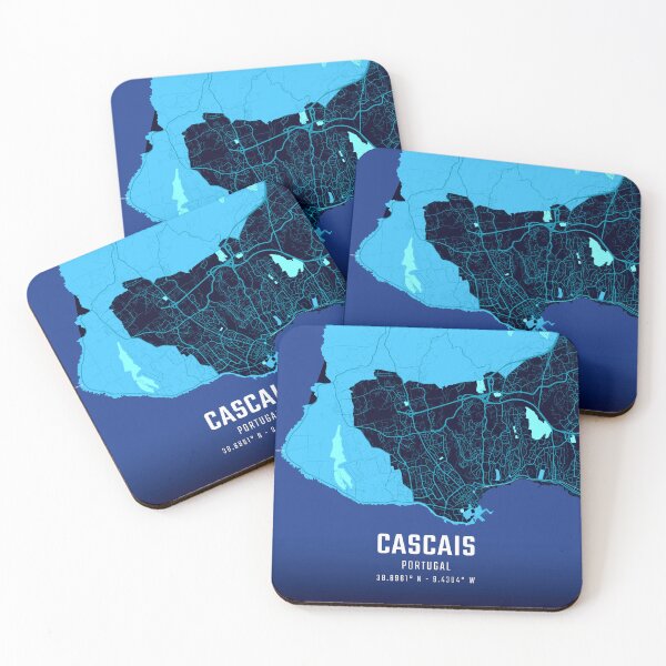 Item preview, Cascais Midnight City Map designed and sold by HomeLivingCo.