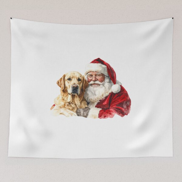 Item preview, Santa Hugging Labrador – Christmas Love Design designed and sold by Litely.