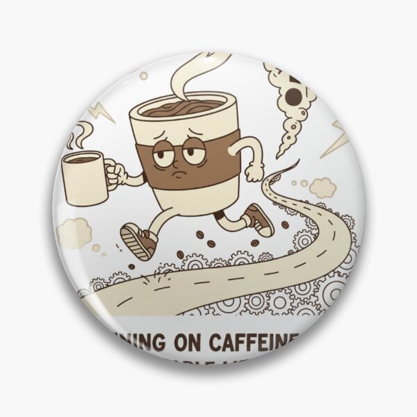 Item preview, Tired Coffee Cup Runs on Poor Decisions designed and sold by WildLeafDigital.