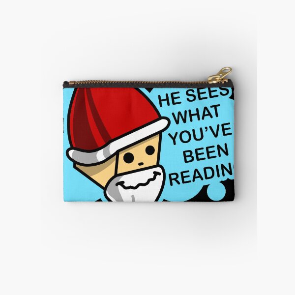 Item preview, Funny Santa Head He Sees What You’ve Been Reading designed and sold by Urszula Żydek.