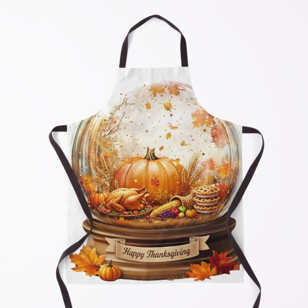 Item preview, Cozy Thanksgiving Snow Globe with Fall Pumpkin and Turkey Harvest Decor designed and sold by designwiss.
