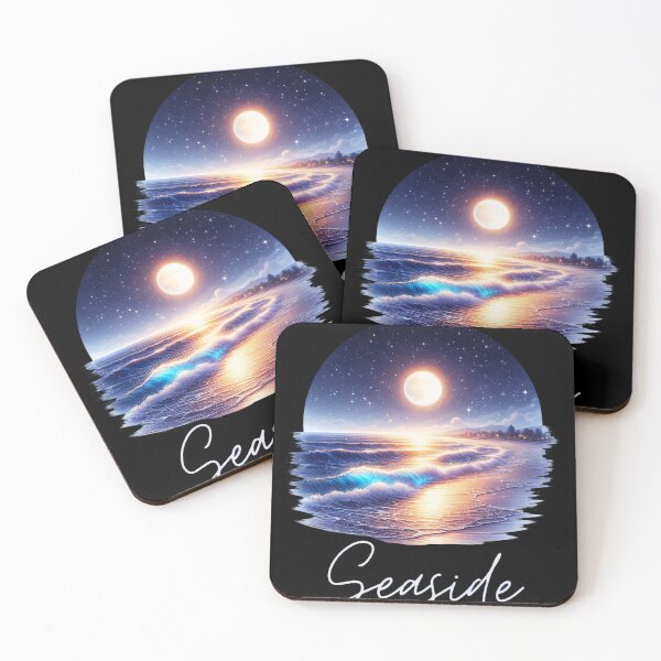 Item preview, Seaside and moon  designed and sold by Palmtree94.