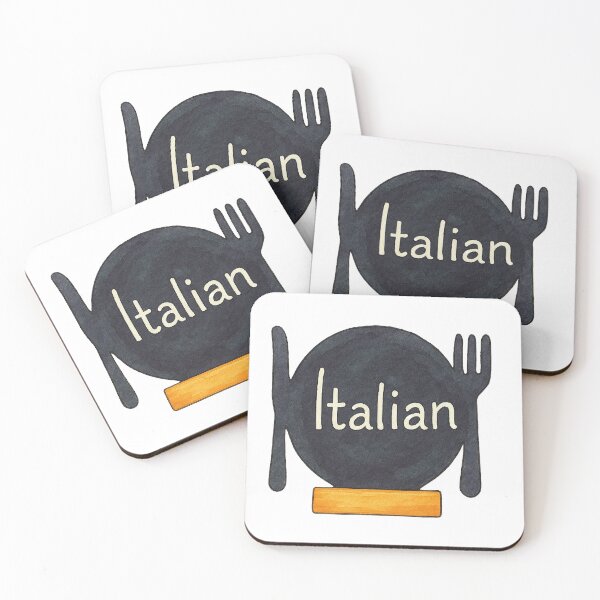 Item preview, Italian Cuisine Plate Illustration designed and sold by Pacika.