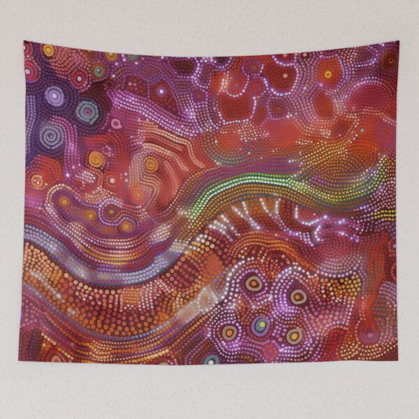Item preview, Aboriginal Inspired Dot Art - Lava Eternity designed and sold by GrinGalore.