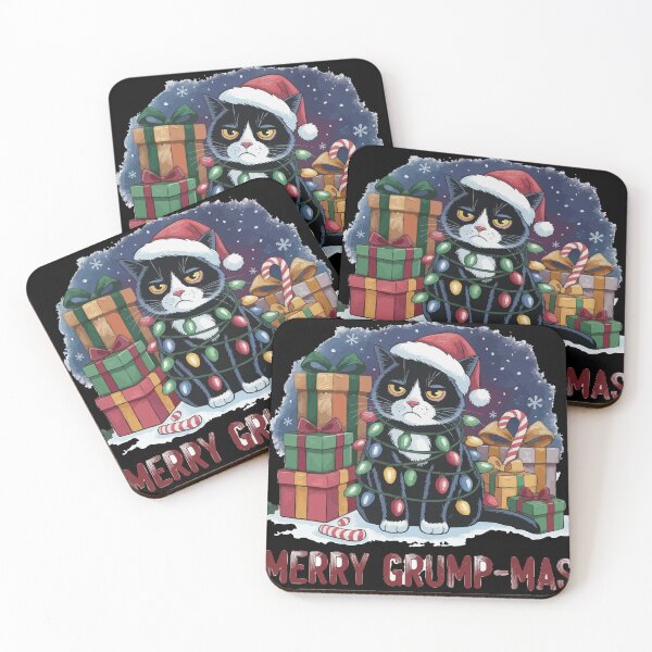 Item preview, Merry Grump-mas: A Humorous Grumpy Cat Holiday Illustration designed and sold by BANKACEM.STORE.
