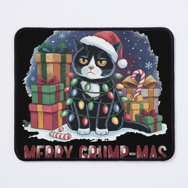 Item preview, Merry Grump-mas: A Humorous Grumpy Cat Holiday Illustration designed and sold by BANKACEM.STORE.