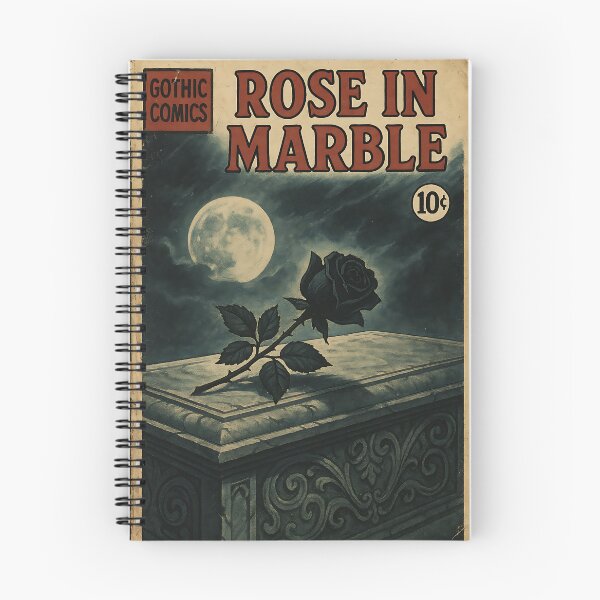 Item preview, Romantic Goth: Rose in Marble designed and sold by bapupa.