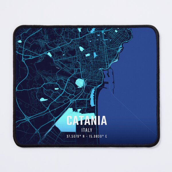 Item preview, Catania Midnight City Map designed and sold by HomeLivingCo.